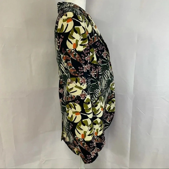 Cynthia Rowley Tropical Print Blazer Jacket Small - Picture 4 of 10
